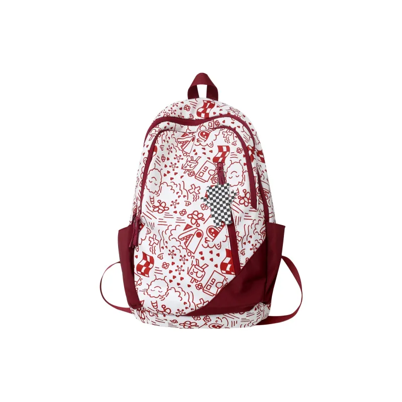 H YXIANG Nylon Backpack Regular Unisex Multicolor-1