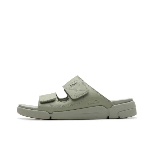 Clarks Cut Out Odor Resistant Slide Slippers Unisex Green