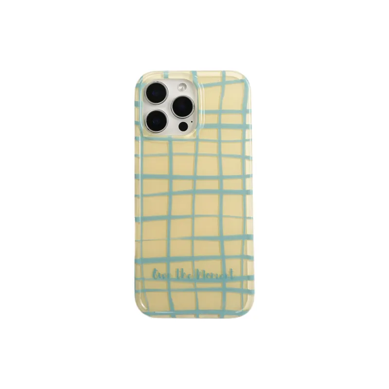 Wei Xin Acrylic Material Line Plaid Stars Stand Phone Cases Compatible With IPhone 16/15 Pro Max/Apple 13/14 Pro/Max-4