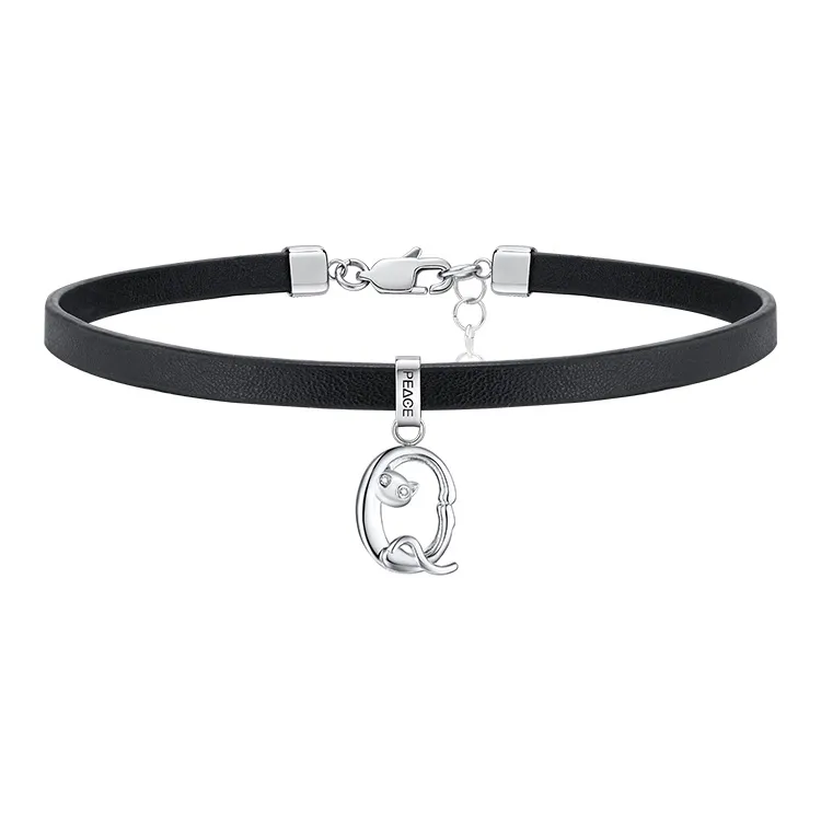 PEACE & CAT Titanium Steel Necklaces Women's-20