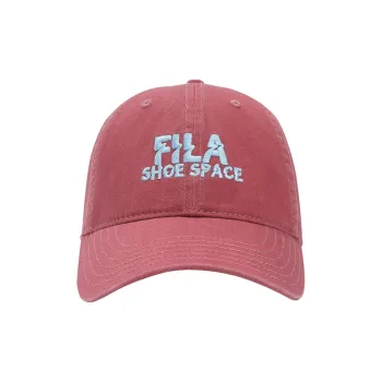 FILA Lifestyle Cotton Baseball Caps Women's Rock Rose Red