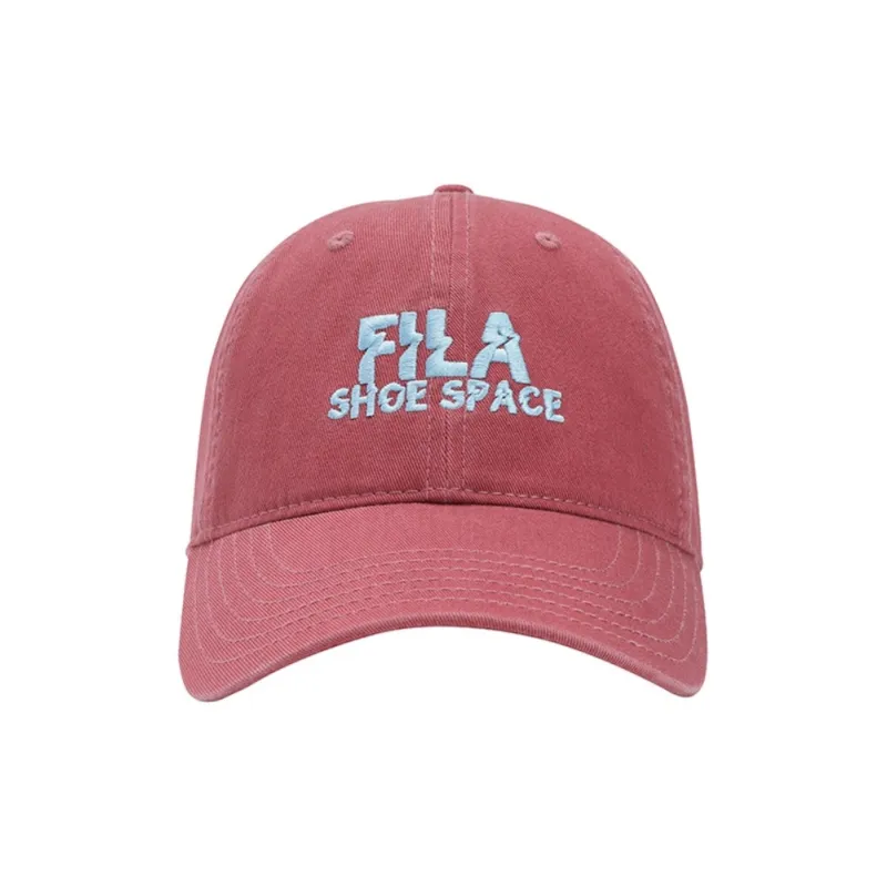 FILA Lifestyle Cotton Baseball Caps Women's Rock Rose Red-0