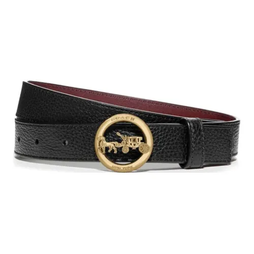 COACH Leather Belts Women's