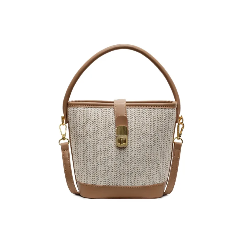 Yalu PU Handbag Women's Black/White/Khaki/Pink/Brown-15