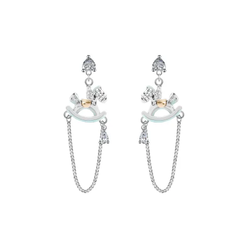 KEYS VIA Copper Alloy Stud Earrings Women's
