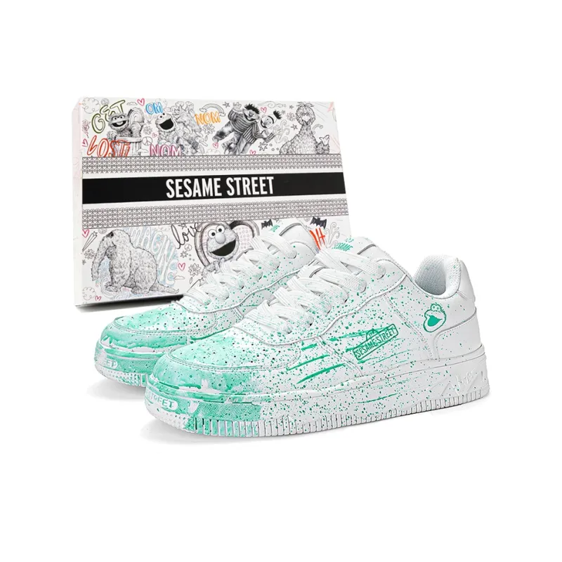SESAME STREET Thermal Slip Resistant, Abrasion Resistant, Balance Height Increasing Low Top Skateboard Shoes Unisex-21