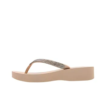Ipanema Antibacterial Quick Dry Slip Resistant Flip Flops Women's Beige Silver