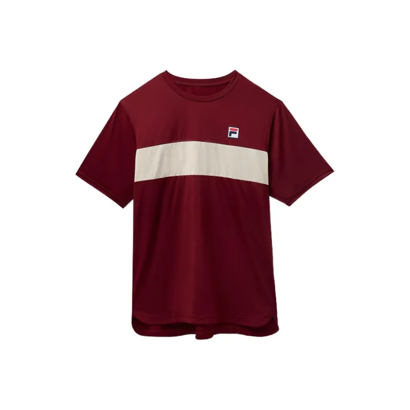 FILA Tennis Essentials Short Sleeve Crew T Shirt Men's Danxia Red 948-0