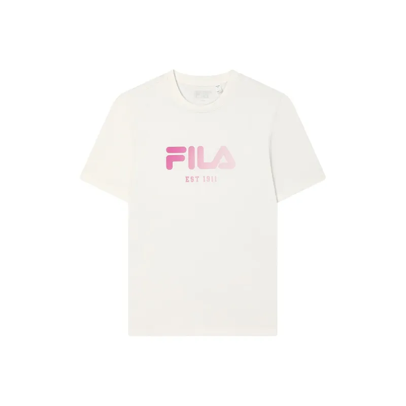 FILA ORIGINALE T Shirt Unisex White Peach Bubble-0