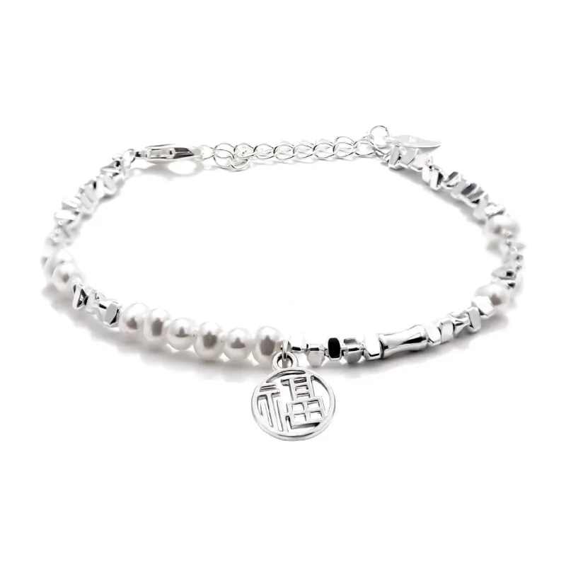 MEOBURLIY 925 Sterling Silver Bracelets Women's-1