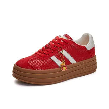 Help Low Top Skateboard Shoes Women's Red