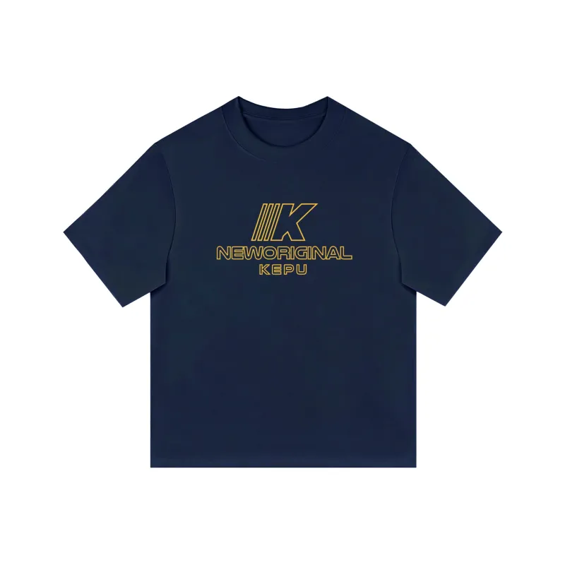 Kepu T Shirt Unisex Black Print Yellow-14