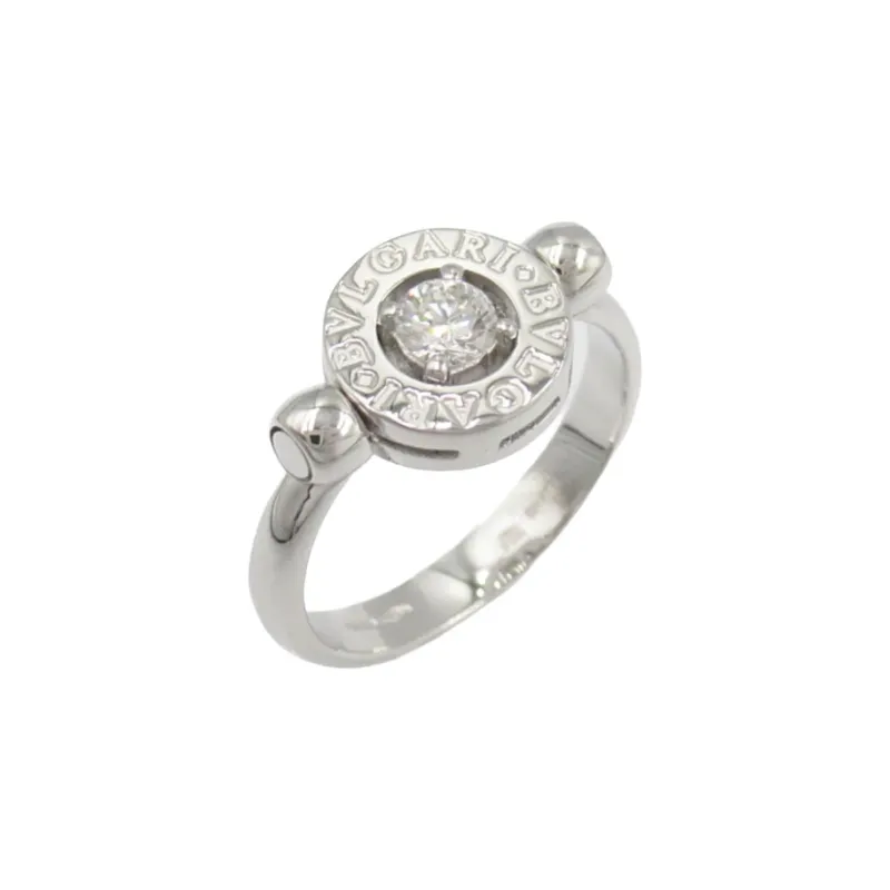 BVLGARI Diamond 18K White Gold Rings Women's Silver-1