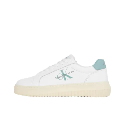Calvin Klein Fifi Boots Ld99 Low Top Skateboard Shoes Women's White Green