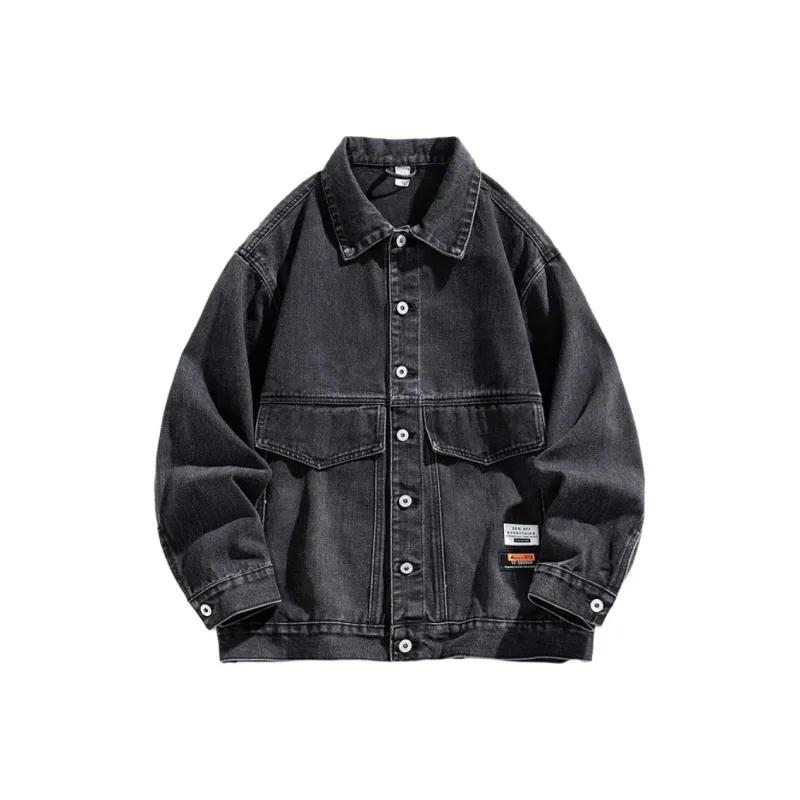 NAXUSTO Denim Jacket Workwear Top Unisex-2