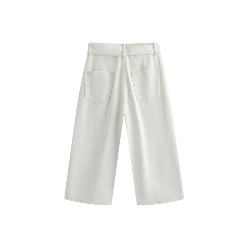 Juden Choi Denim Shorts Women's White-1
