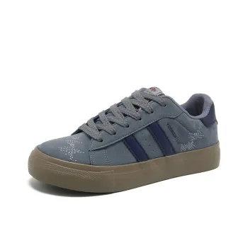 SUPEREDGE Coverage Cushioning Impact Resistance Low Top Skateboard Shoes Men's Blue Gray