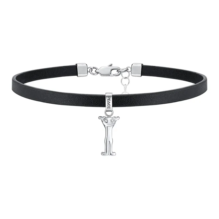 PEACE & CAT Titanium Steel Necklaces Women's-12