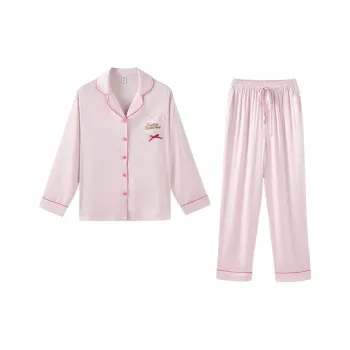 QINZUIMAO x Crayon Shinchan/ Pajama Set Women's Gift Box Set Glossy Pink For Women's