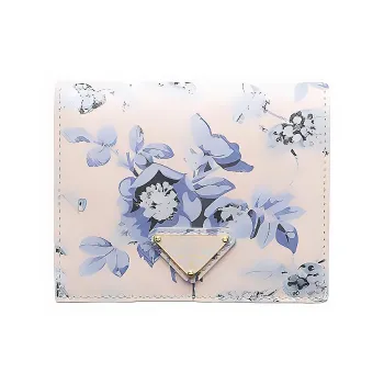PRADA Saffiano Leather Wallet Small Size Women's Very Peri