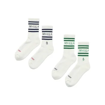 PENGUIN Mid Calf Socks Unisex 2 Pack