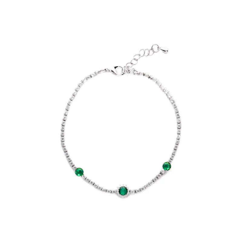 MEOBURLIY Zircon Bracelets Women's-0