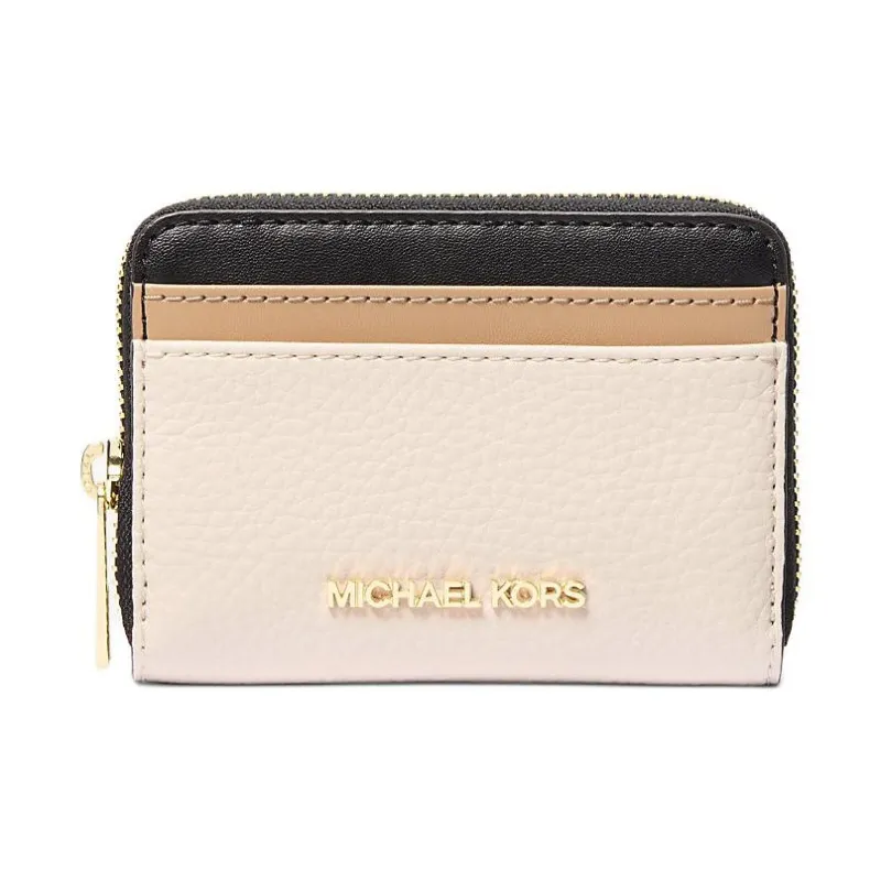 MICHAEL KORS Jet Set Travel Polyurethane Wallet Medium Size Women's Milk White-0