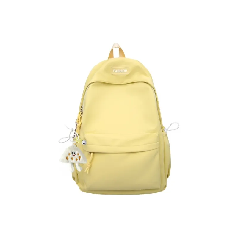Yalu Nylon Backpack Unisex Mint Green/Black/Pink/Lemon/Lake Blue-11