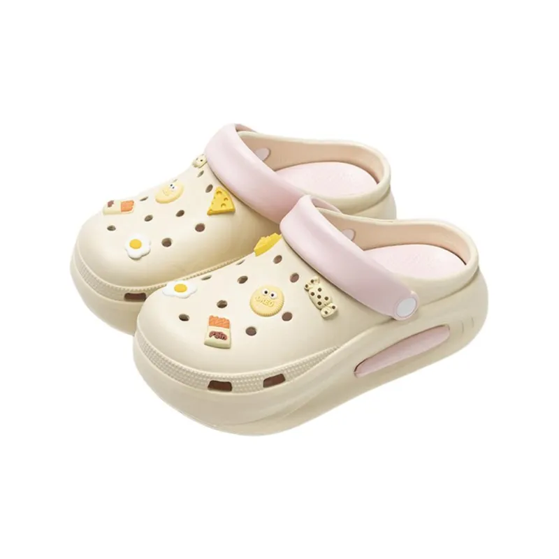 ECAC Squashy And Bouncy Feeling Clogs, Summer Height Increasing, Slip Resistant EVA Platform Slippers-11