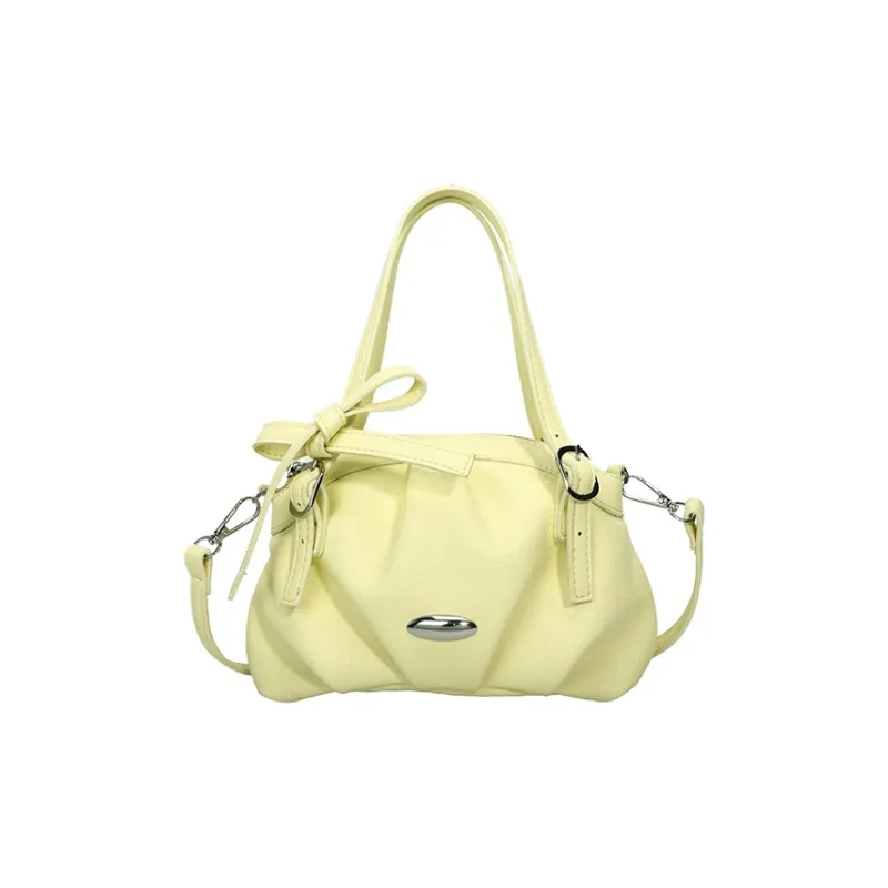 Single Warehouse PU Shoulder Bag, Crossbody Bag, Handbag Women's Ecru/Yellow/Pink/Blue/Black-6