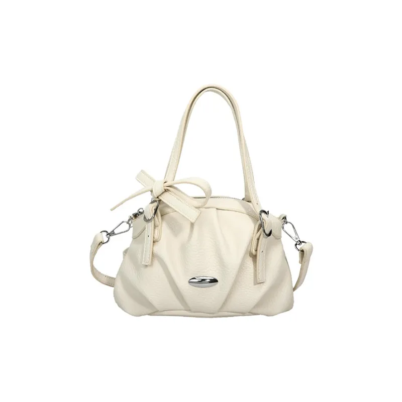 Single Warehouse PU Shoulder Bag, Crossbody Bag, Handbag Women's Ecru/Yellow/Pink/Blue/Black-0