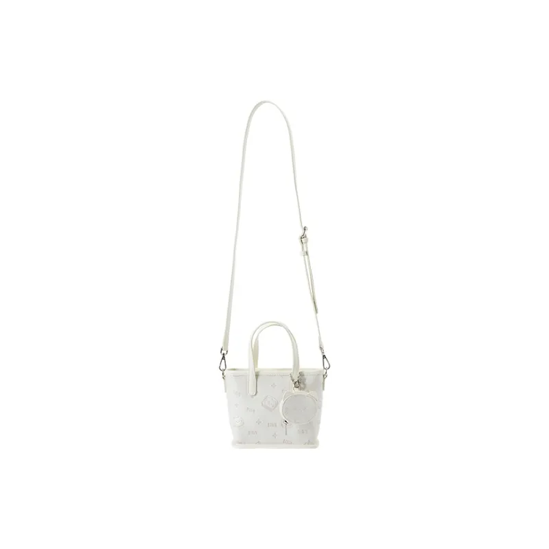 SEM/R Kitten Sketch Synthetic Leather Handbag Medium Size Women's Multicolor-6
