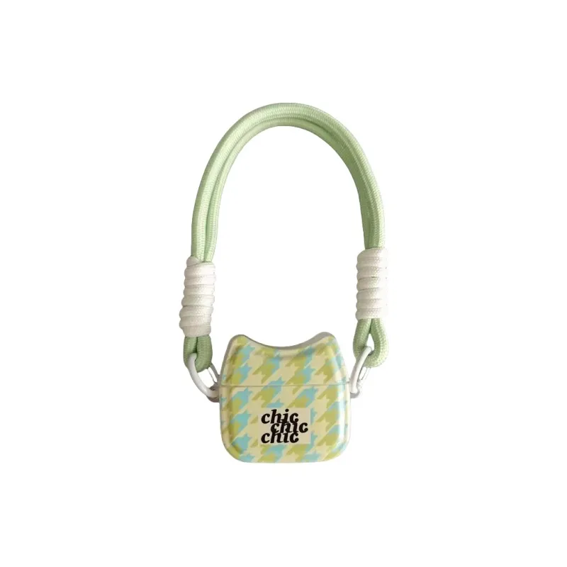 Beams Compatibility Airpods4/3/Pro/Pro2 TPU Refreshing Mint Green Multicolor Irregular Headphone Cases-0
