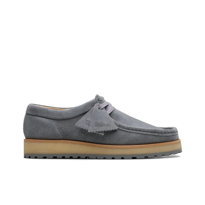 Clarks Wallabee Scout Lo Casual Shoes Men's Gray-1