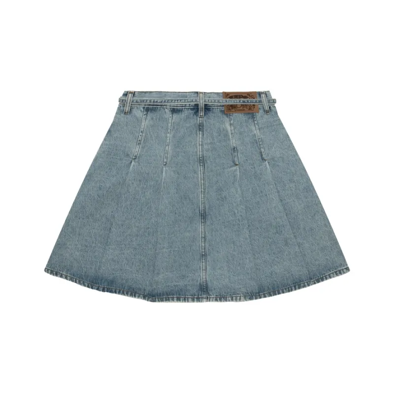 Aape SS25 Denim Short Skirts Women's Blue-1