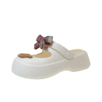 PARK DANCE Rubber Sole Quiet Wrap toe Slippers Women's Box