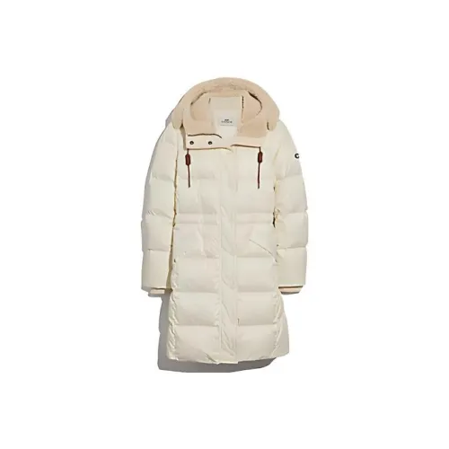 COACH FW22 Down Jacket Women's Cream White