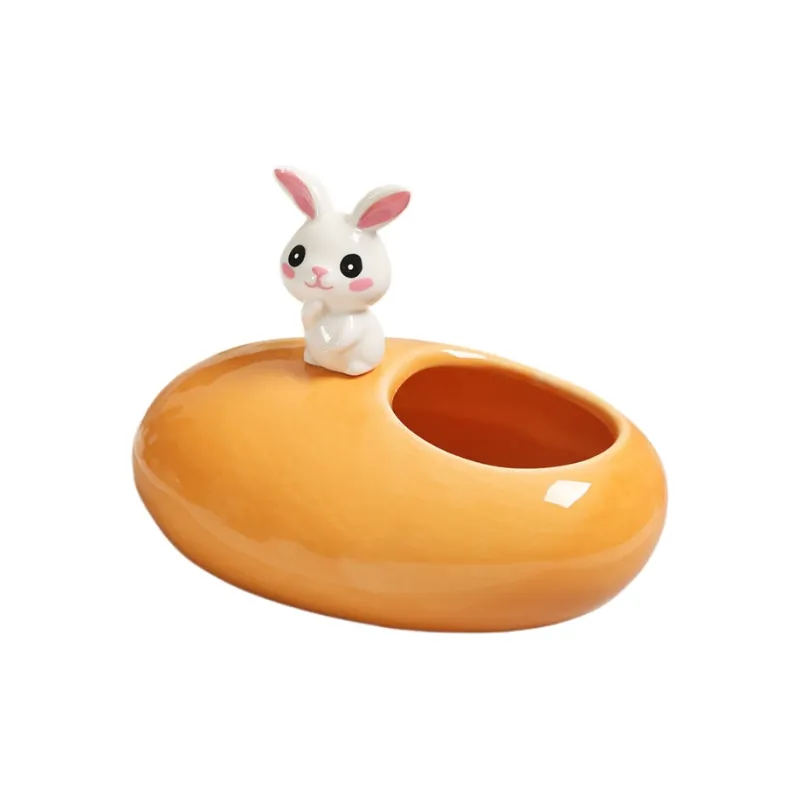 KERPA Nordic Style Cute Rabbit Ashtray, Home Living Room Tea Table Accessories, Small Storage Ornament, One Size-11