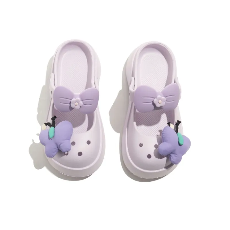 BEIER Clogs Women's Purple Butterfly-3