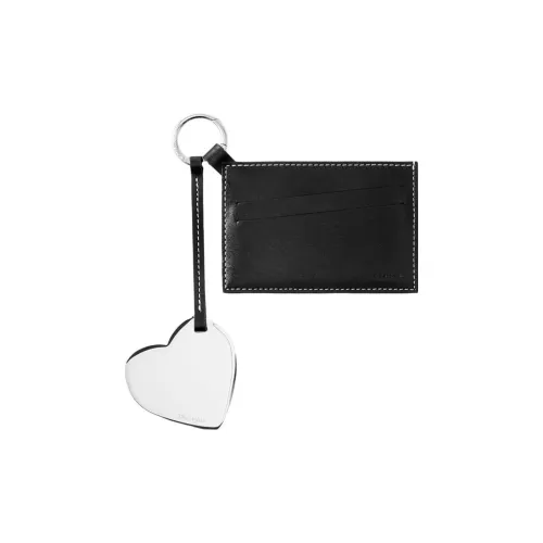 TAD FAB Cow Leather Card Holder Unisex Black/Ivory White