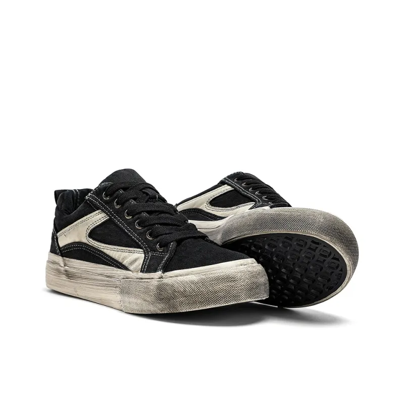 HACKBUTEER Low Top Canvas Shoes Men's-4