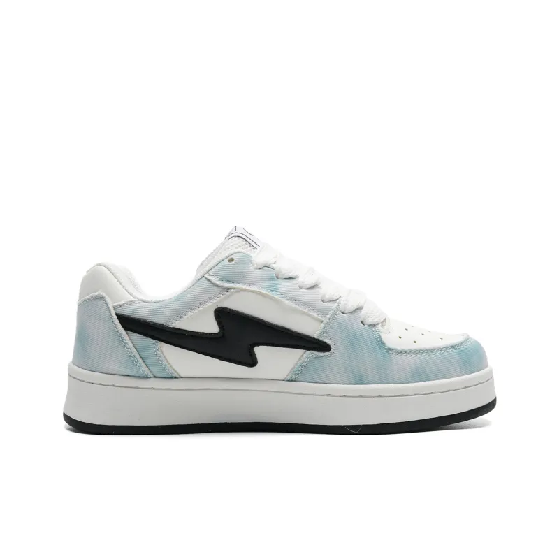 T628 Lightning Puffy Shoes Slip Resistant, Abrasion Resistant, Lightweight Low Top Skateboard Shoes Unisex-37