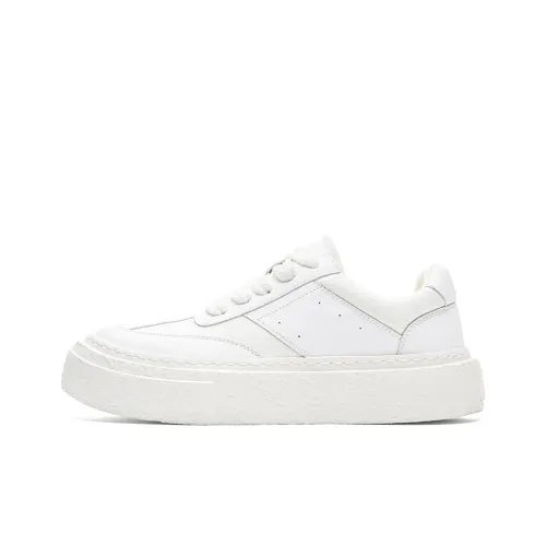 Journey Of Inspiration Abrasion Resistant Breathable Height Increasing Low Top Skateboard Shoes Men's White