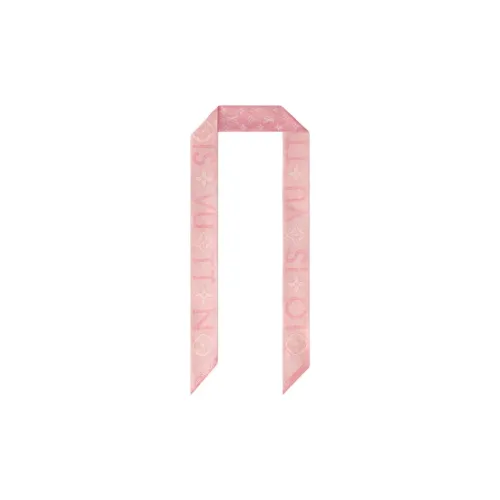 LOUIS VUITTON Mulberry Silk Hair Bands Women's Pink