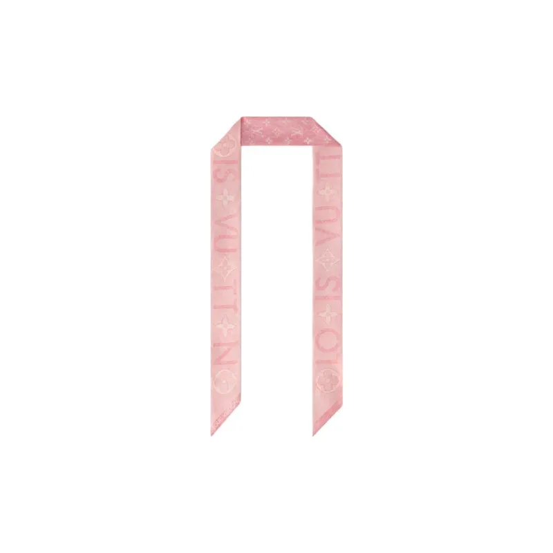 LOUIS VUITTON Mulberry Silk Hair Bands Women's Pink-0