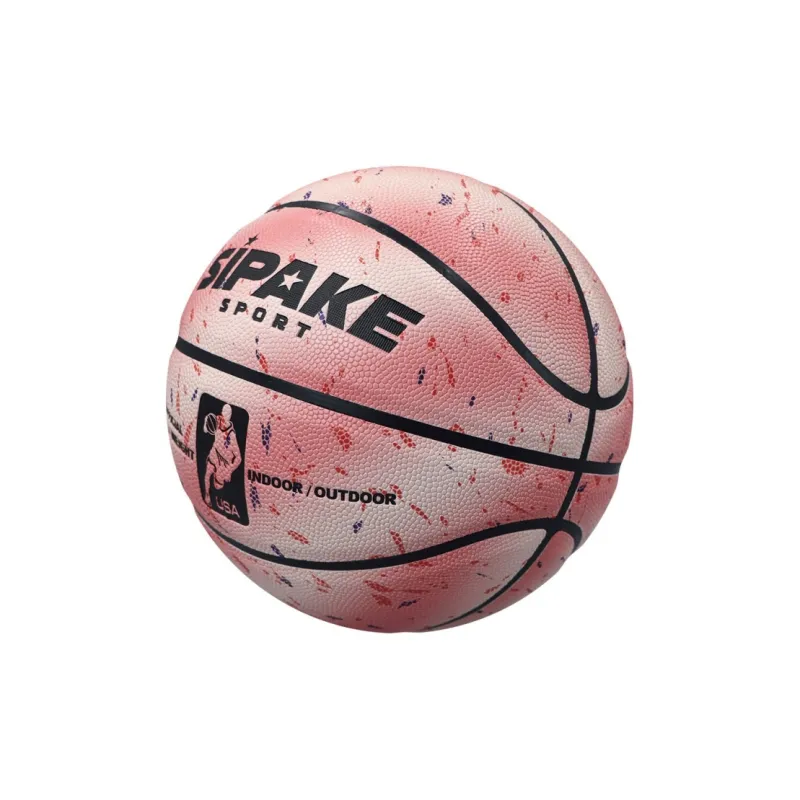 SIPAKESPORT PU Basketball Starry Sky Ocean Pink Size 6 Size 7 Street Unisex-2