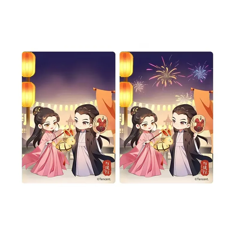 TENGXUNSHIPINCAOCHANGDI Journey With The Phoenix Scenario Holographic Card Photo Cards-3