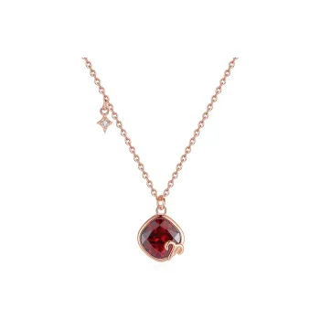 CLARKIA FLOWER S925 Silver Necklaces Women's