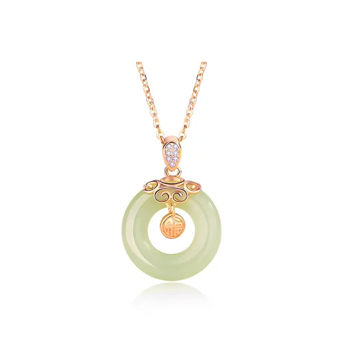Lao Feng Xiang Chalcedony Jade Necklaces Women's