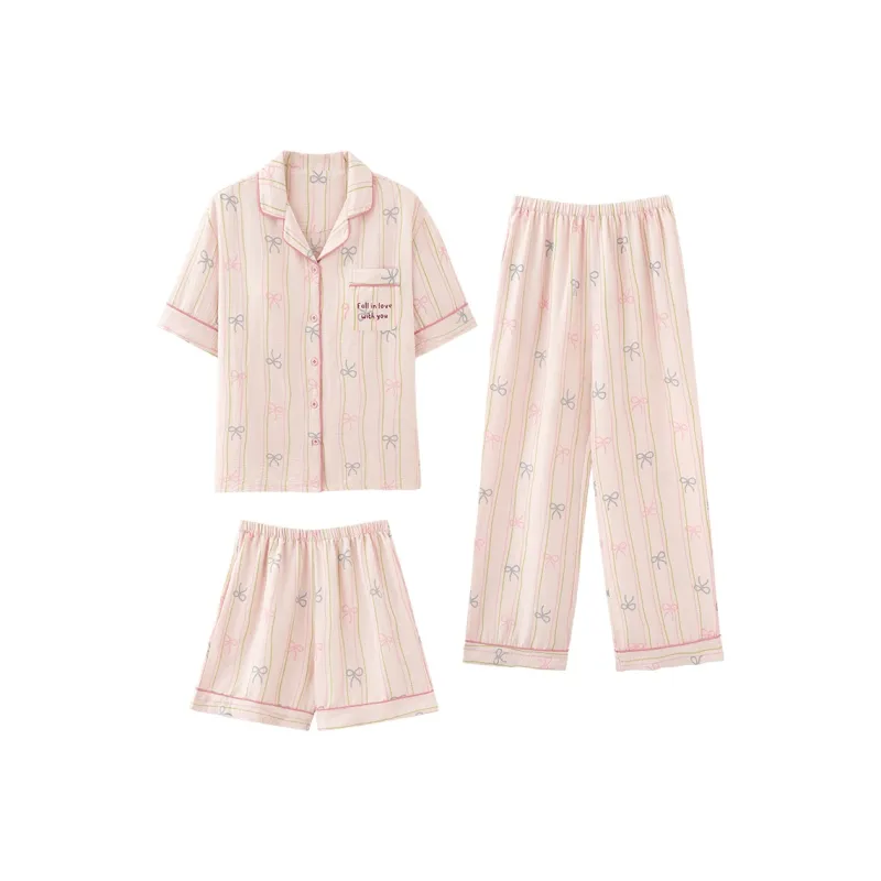 XIAFENYAN Pajama Set Women's Pink-0